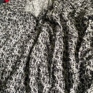 Faded Glory blouse, black and white print